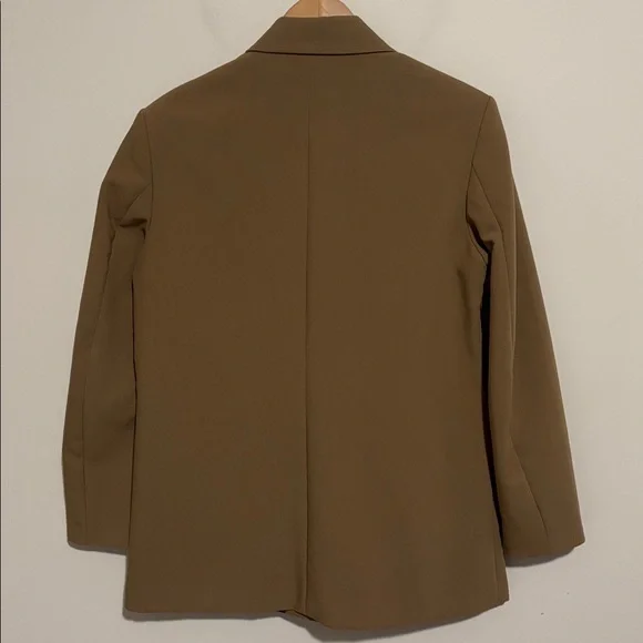 Zara Camel Double-Breasted Blazer - Picture 4 of 6